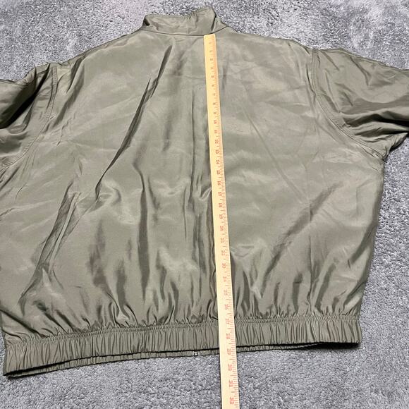 Nike Lab Solo Swoosh Satin Bomber Jacket Mens XXL Dn1266 Tan - Picture 6 of 9